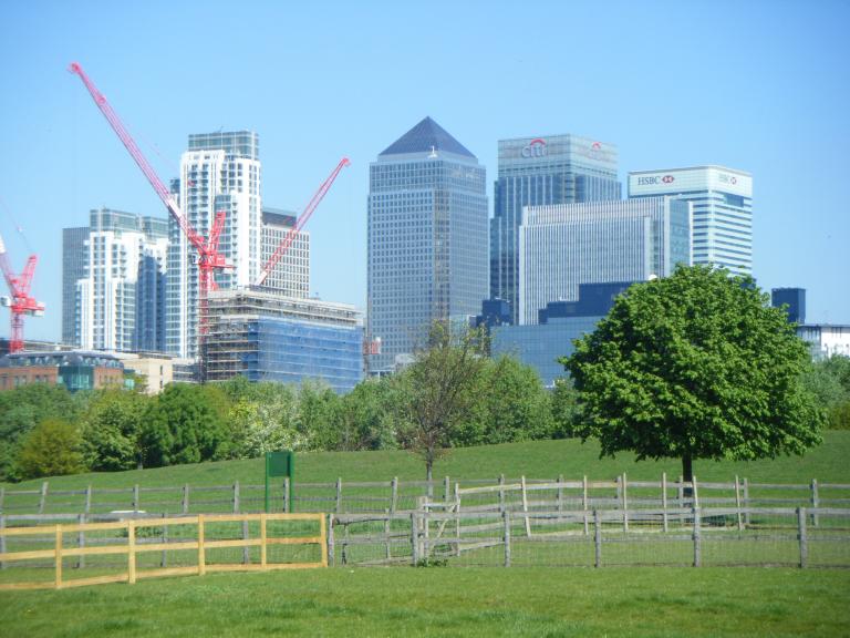 View from Mudchute city farm